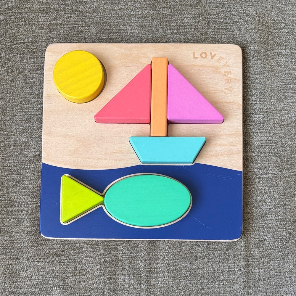 Lovely Wooden Double Sided Puzzle